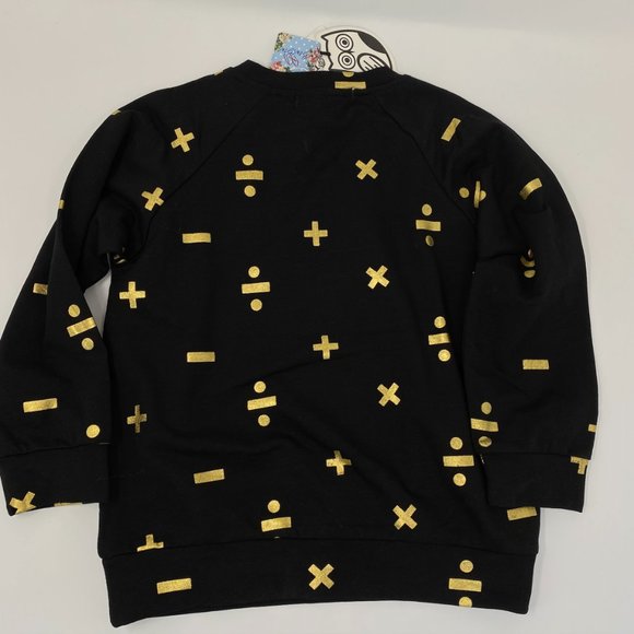 NWT Top & Elastic Waist Joggers w/ Math Sym Foil - Picture 2 of 6